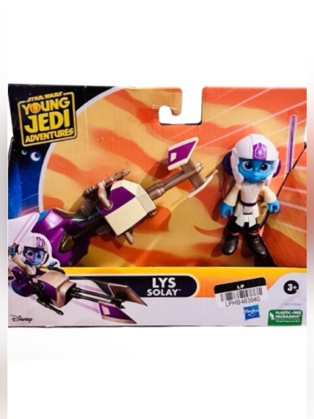 🆕-Star Wars Young Jedi Adventures Lys Solay Figure & Speeder Bike Toy Set.
